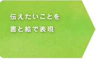 伝えたいことを書と絵で表現