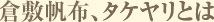 倉敷帆布、タケヤリとは