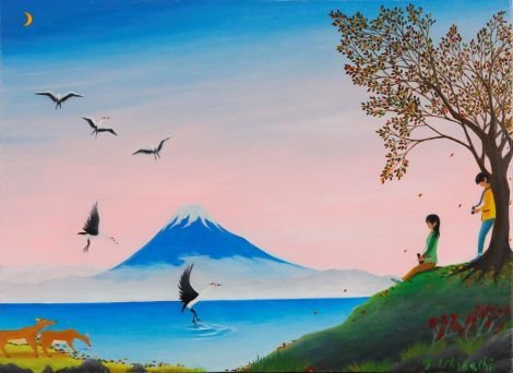 「馬」　イツァーク アディール（イスラエル／口で描く）