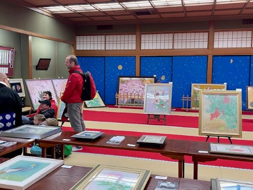 昨年開催時の会場風景　海外からのお客様にも好評