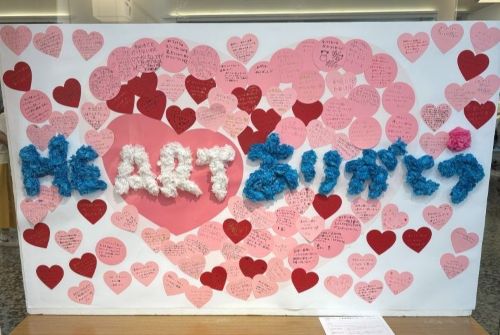 皆様のメッセージで完成した 「HEARTありがとうモニュメント」